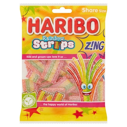 Picture of HARIBO SOUR RAINBOW STRIPES130